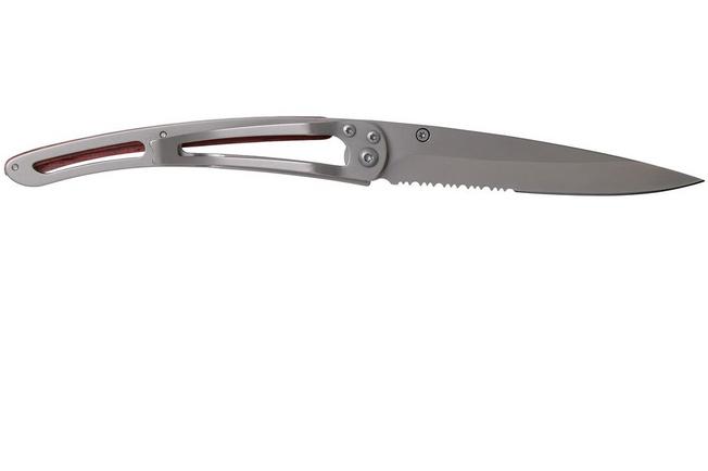 Bild für Deejo Tattoo Serrated 37 g, Korallenholz, Fuchs Taschenmesser, 1CB000511