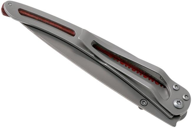 Bild für Deejo Tattoo Serrated 37 g, Korallenholz, Fuchs Taschenmesser, 1CB000511