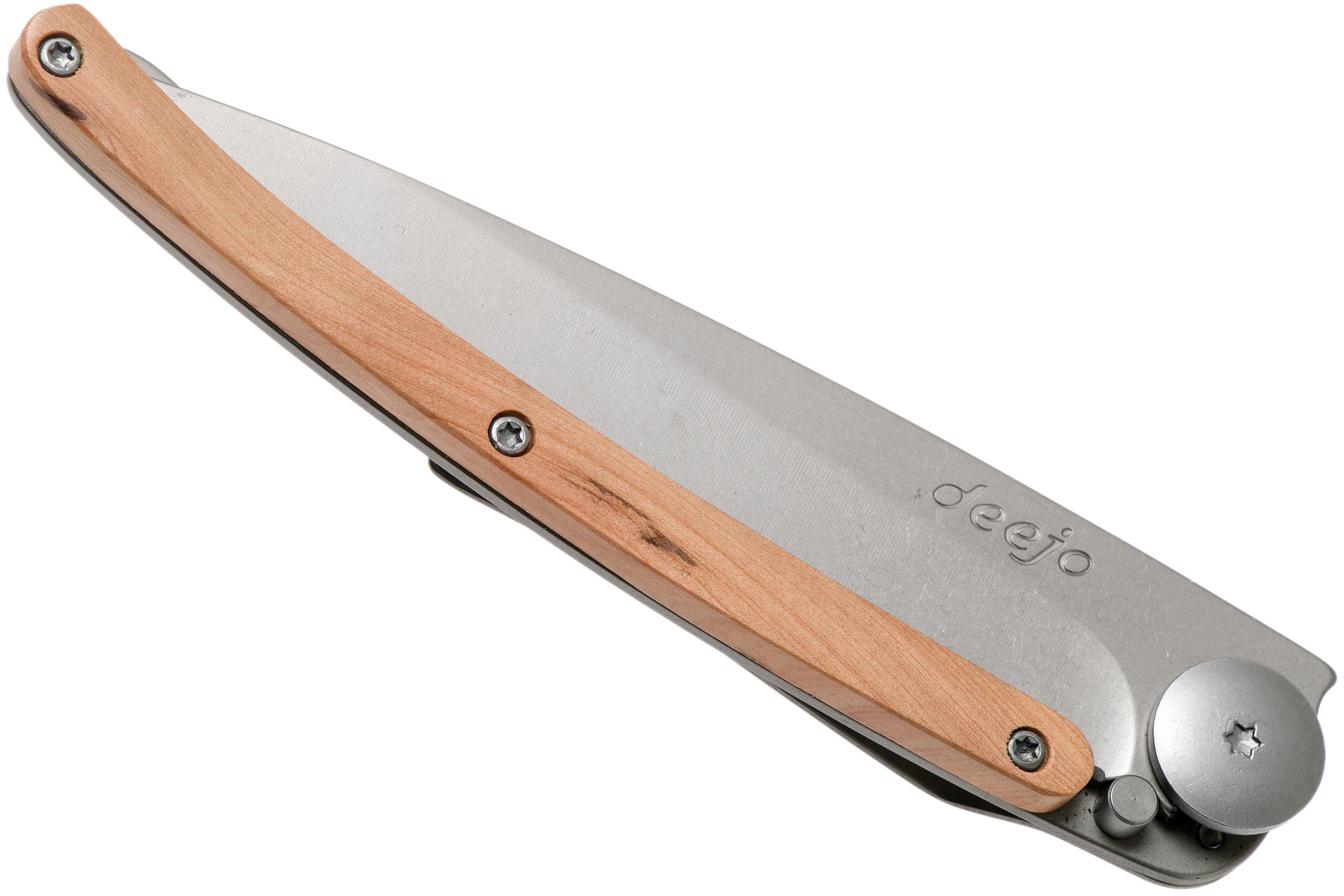 エルク　joerg ウッド　ピッケル Deejo Wood 37g, Juniper wood 1CB002 pocket knife