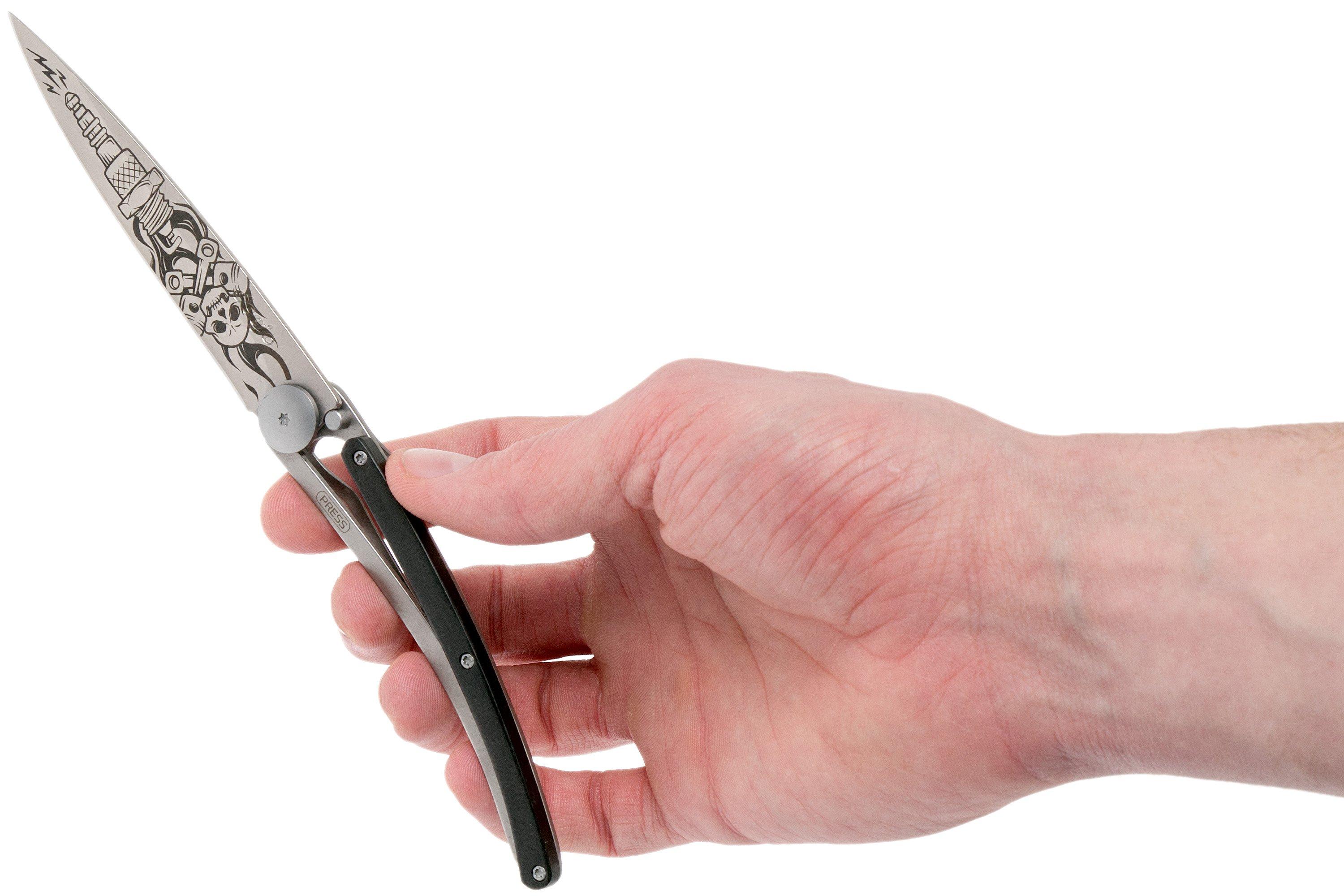 ディージョ tatoos 37g BIKER-EBONY deejo Deejo Tattoo 37g, Ebony wood, Biker 1CB018-G Taschenmesser