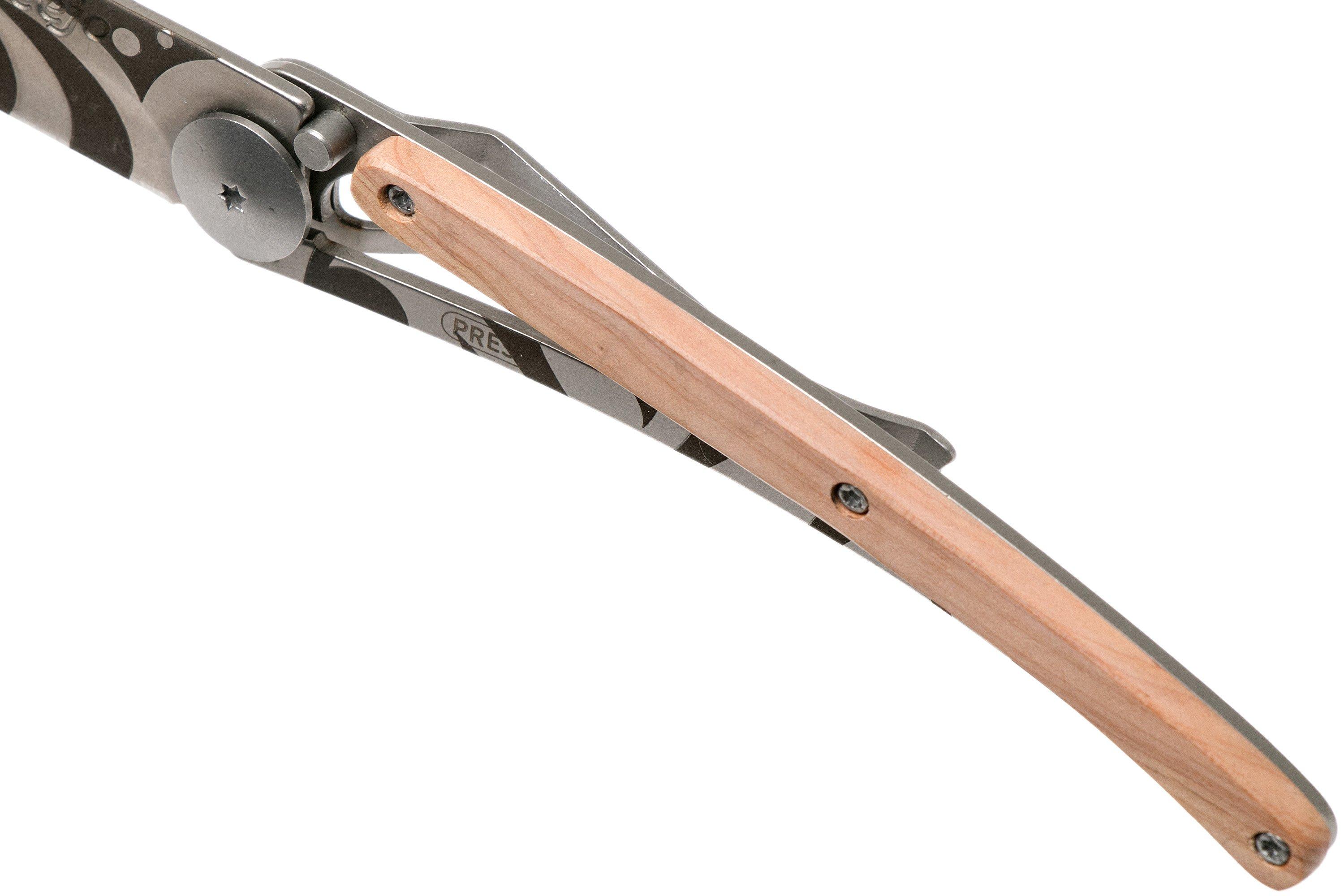 Deejo Tattoo 37g, Juniper wood, Tribal 1CB020 pocket knife
