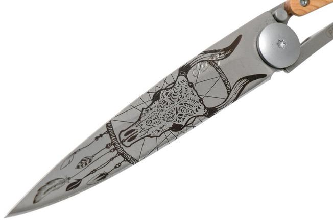 Image for Deejo Tattoo 37g, Juniper wood, Dreamcatcher 1CB043 pocket knife