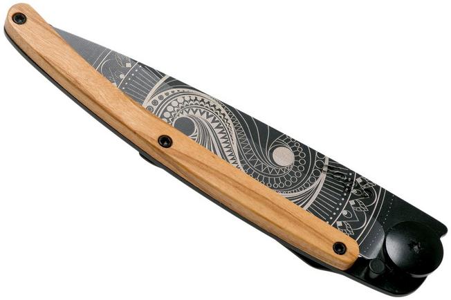 Imagen para Deejo Tattoo Black 37g, Olive, Yin & Yang 1GB000149 navaja