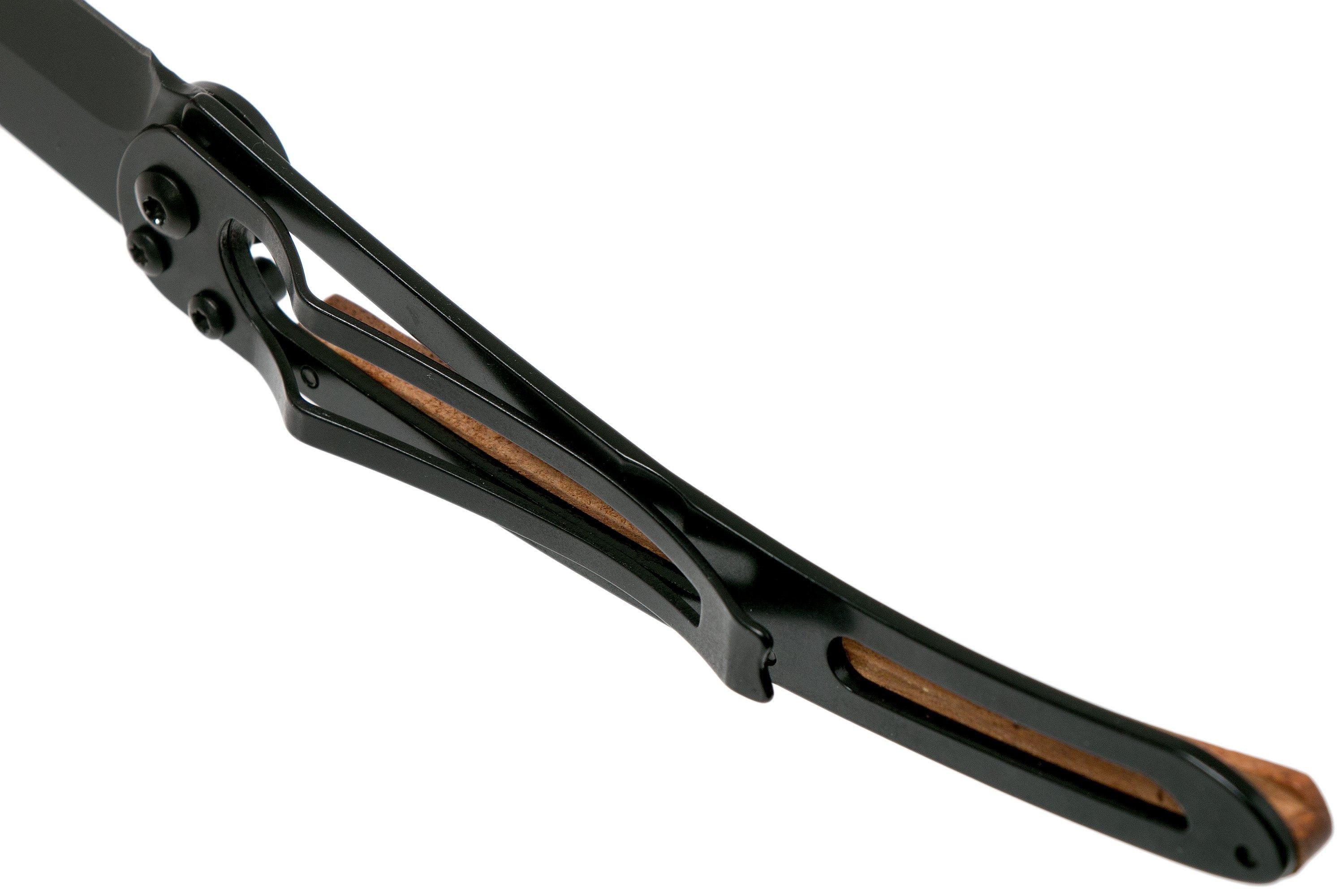 37g Knife Coral Wood | Simple Matte Black Blade