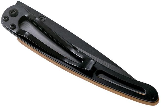 Imagen para Deejo Wood Black Serrated, 37g, Olive Wood, 1GB000501, navaja