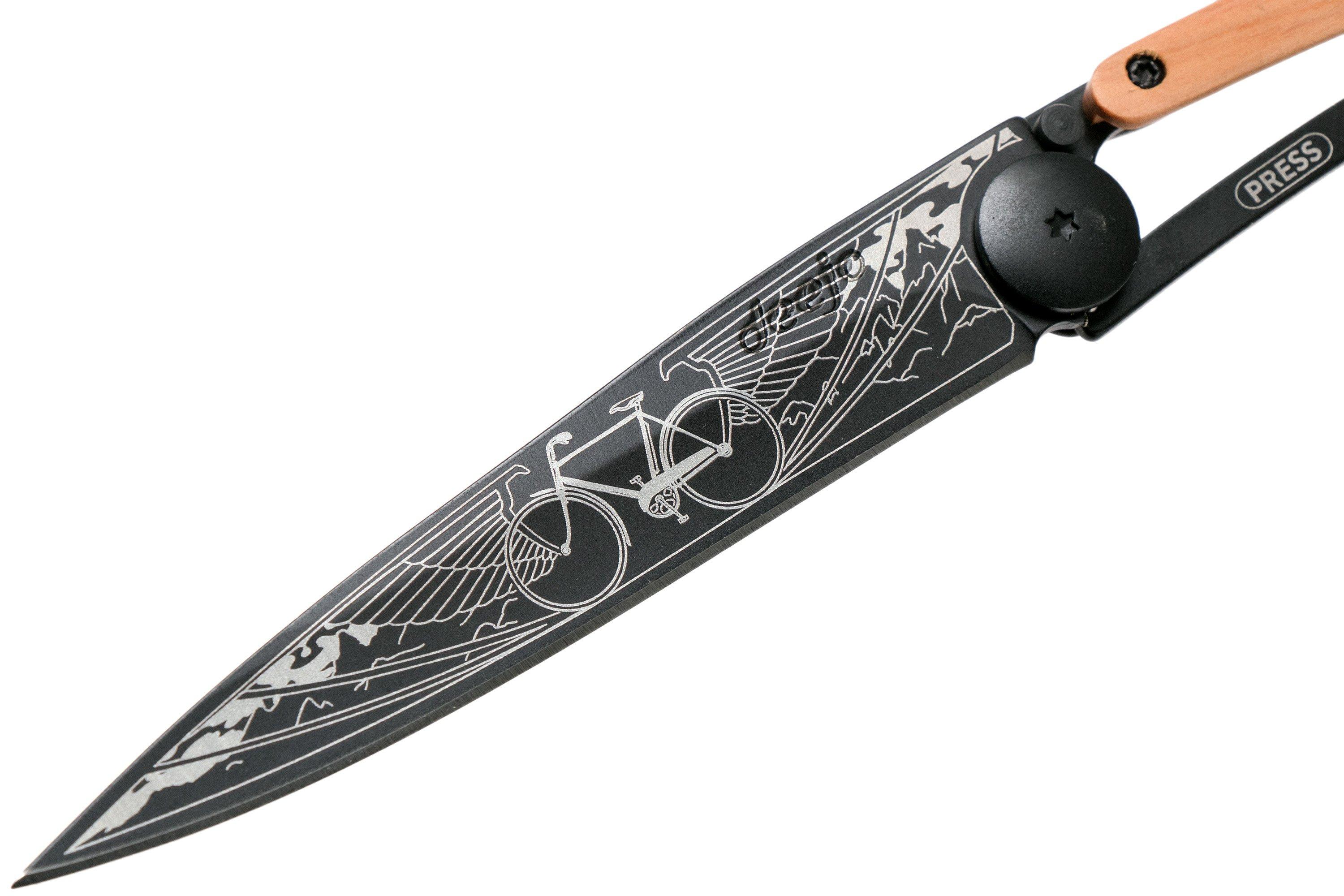 COUTEAU PLIANT DEEJO TATTOO GENEVRIER VELO (37G)