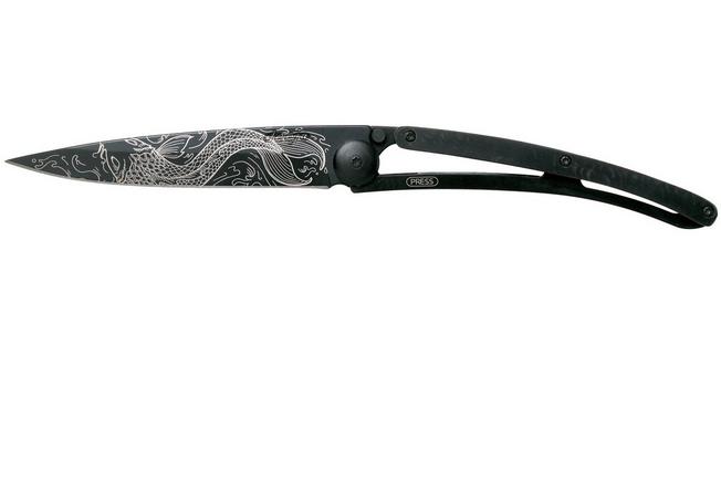 Imagen para Deejo Tattoo 37g, Ebony, Fish 1GC000204 navaja