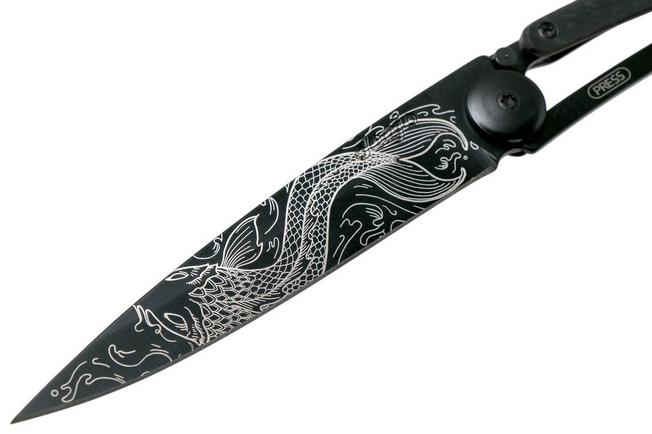 Imagen para Deejo Tattoo 37g, Ebony, Fish 1GC000204 navaja