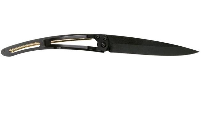 Imagen para Deejo Tattoo Gold Black 37g, Yellow Gold Gilded, Good Luck 1GM000021 navaja