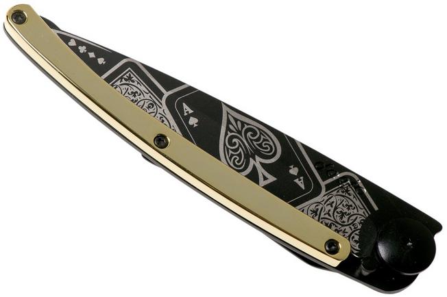 Imagen para Deejo Tattoo Gold Black 37g, Yellow Gold Gilded, Good Luck 1GM000021 navaja