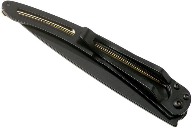 Imagen para Deejo Tattoo Gold Black 37g, Yellow Gold Gilded, Good Luck 1GM000021 navaja