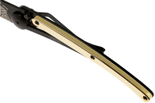 Imagen para Deejo Tattoo Gold Black 37g, Yellow Gold Gilded, Good Luck 1GM000021 navaja