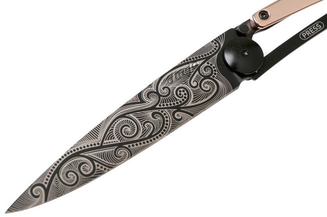 Imagen para Deejo Tattoo Gold Black 37g, Pink Gold Gilded, Pacific 1GM000026 navaja