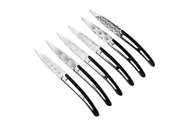 Imagen para Deejo Art Deco DJ2AS0202 PaperStone, juego de cuchillos para carne