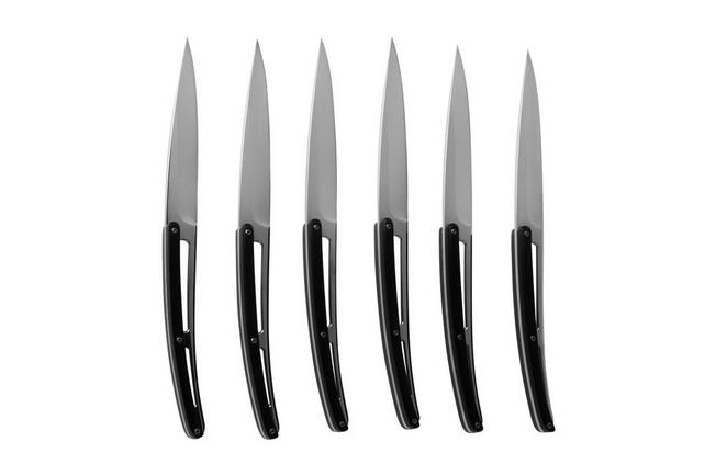 Imagen para Deejo Art Deco DJ2AS0202 PaperStone, juego de cuchillos para carne