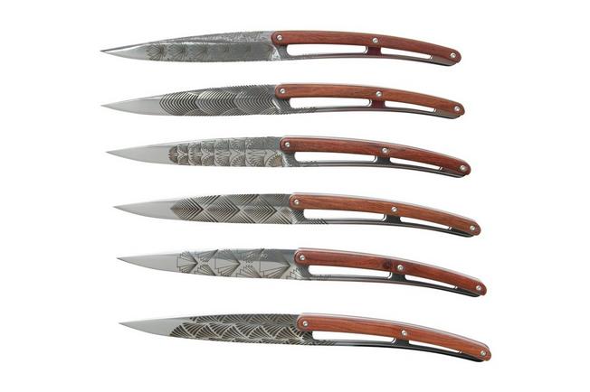 Bild für Deejo Art Deco 6AB000101 Padouk, 6-teiliges Steakmesser-Set