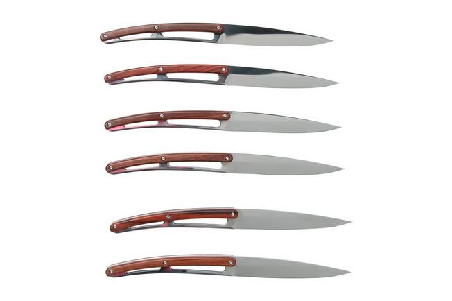 Bild für Deejo Art Deco 6AB000101 Padouk, 6-teiliges Steakmesser-Set