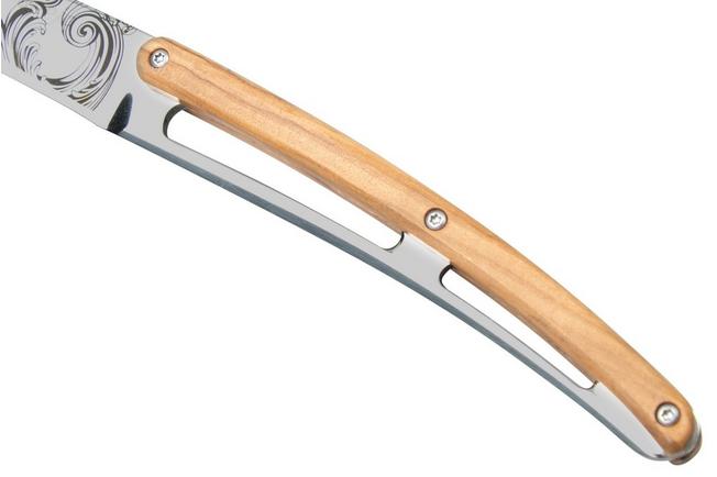 Imagen para Deejo Grand Siecle 6AB000106 madera de olivo, Juego de cuchillos para carne de 6 piezas