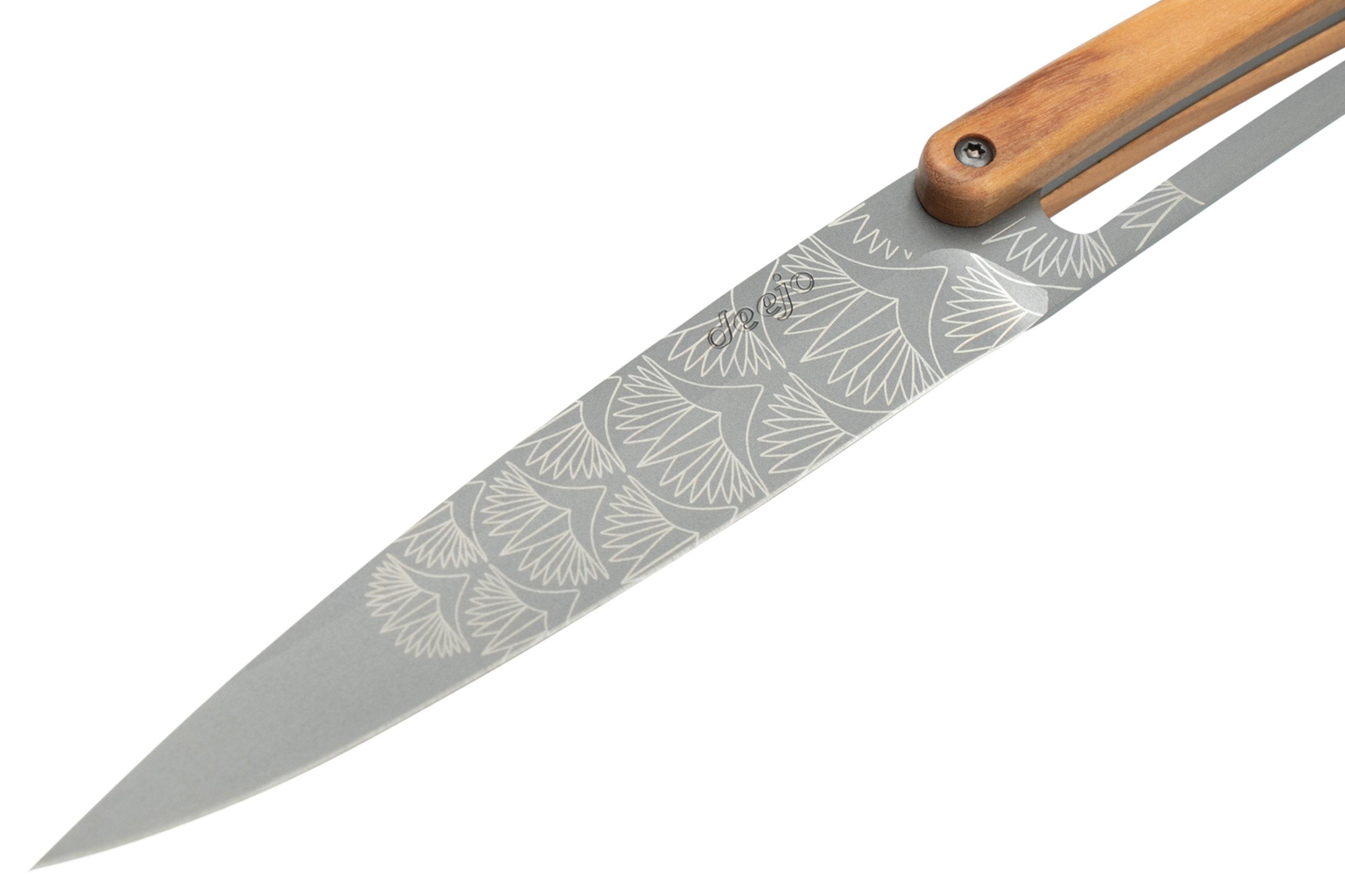 Deejo Art Deco 6FB000101 Olivenholz, 6teiliges SteakmesserSet Günstiger shoppen bei