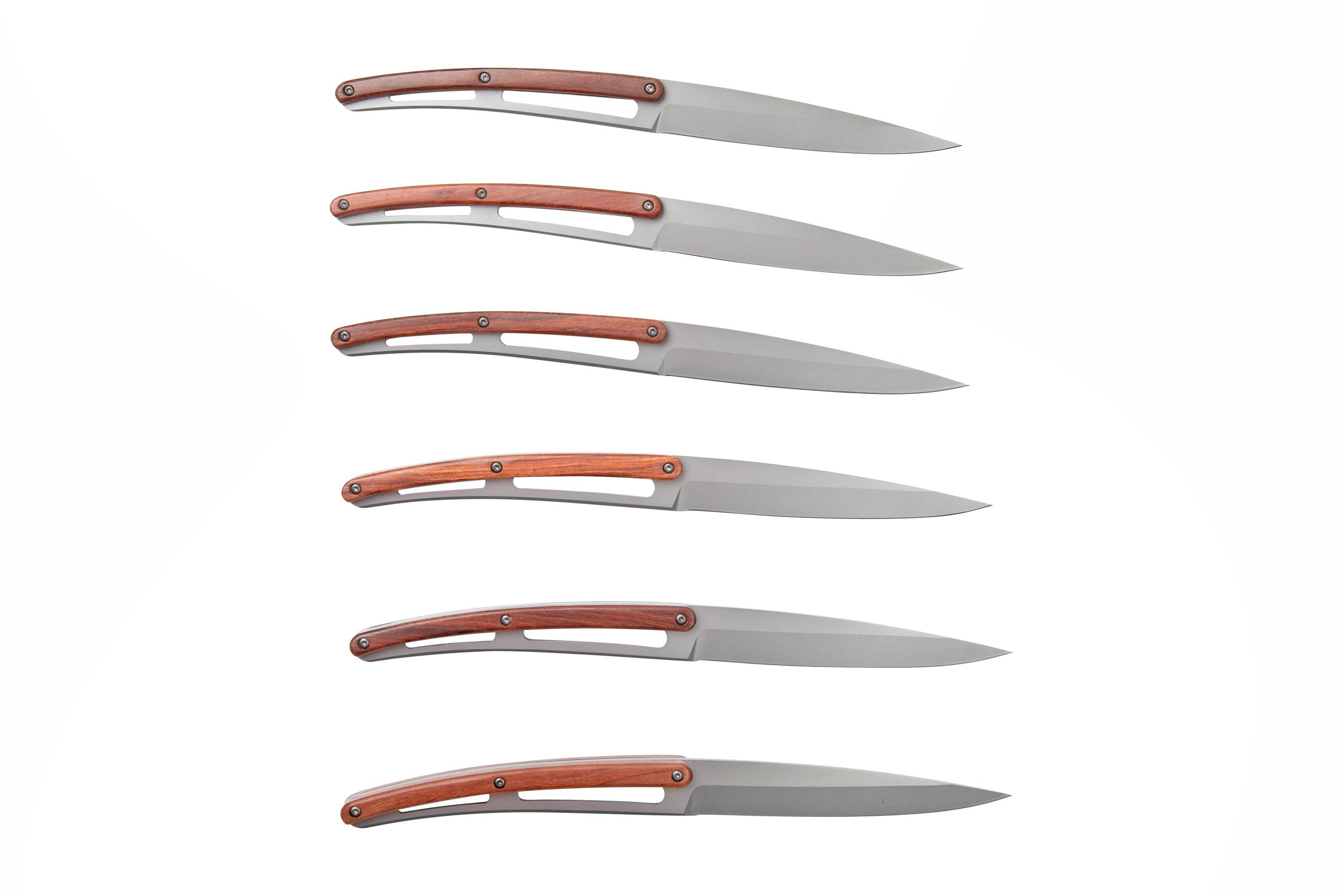 Deejo Grand Siecle 6FB000106 Padouk, 6teiliges SteakmesserSet Günstiger shoppen bei