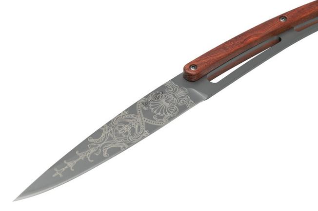 Imagen para Deejo Grand Siecle 6FB000106 madera de palo rojo, Juego de cuchillos para carne de 6 piezas