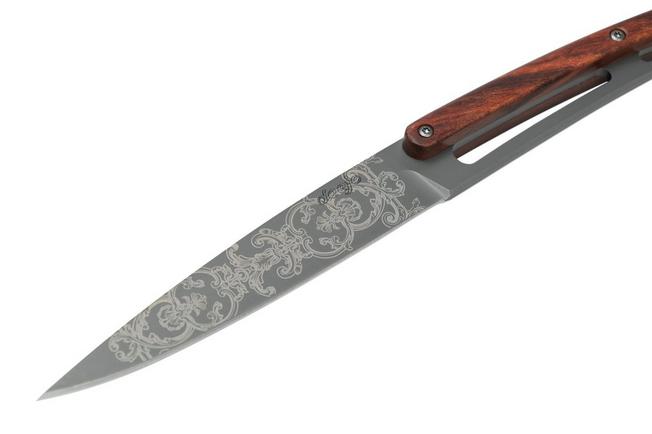Imagen para Deejo Grand Siecle 6FB000106 madera de palo rojo, Juego de cuchillos para carne de 6 piezas