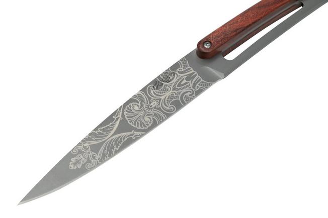 Imagen para Deejo Grand Siecle 6FB000106 madera de palo rojo, Juego de cuchillos para carne de 6 piezas
