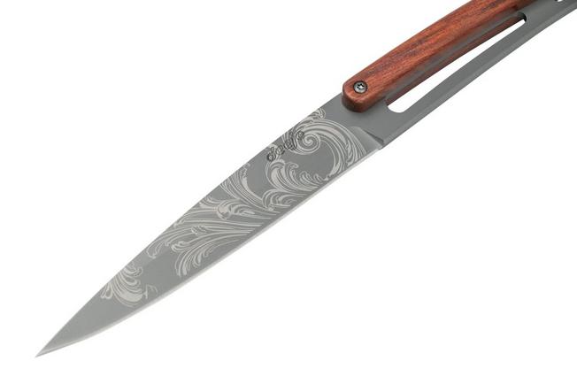 Imagen para Deejo Grand Siecle 6FB000106 madera de palo rojo, Juego de cuchillos para carne de 6 piezas