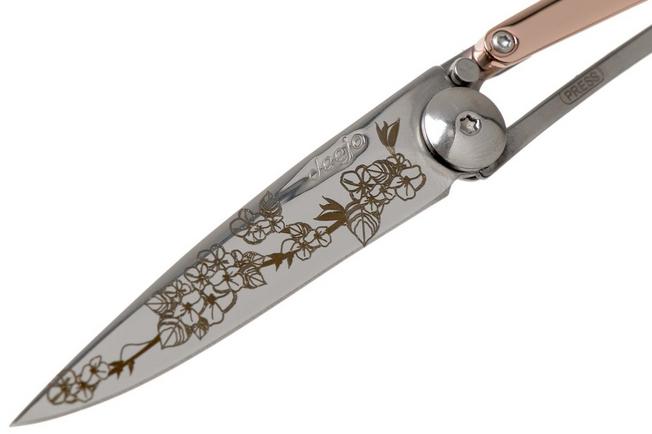 Imagen para Deejo Tattoo Gold Black 27g, Pink Gold Gilded, Cherry blossom DJ9AM000023 navaja