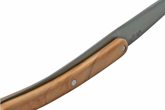 6 Deejo Steak Knives Serrated, Olive Wood