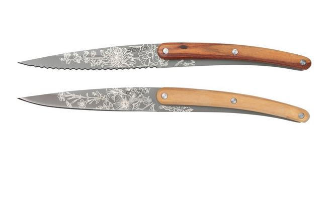 Bild für Deejo Blossom CFB000102 Padouk-und Olivenholz, 2-teiliges Messerset