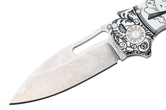 Afbeelding voor Demko Knives AD20.5 Shark-Lock CPM 3V, Titanium Delftware Edition, Knivesandtools Exclusive