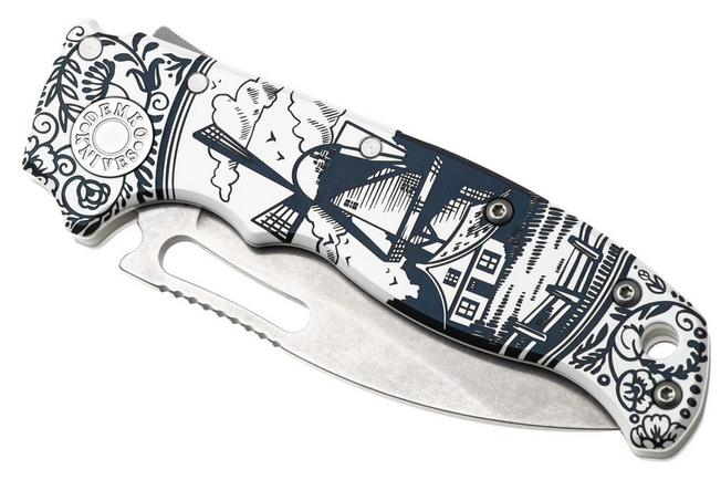Afbeelding voor Demko Knives AD20.5 Shark-Lock CPM 3V, Titanium Delftware Edition, Knivesandtools Exclusive
