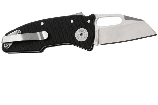 Afbeelding voor Demko Nano-Shark NANO-20CV-BK-G10, Stealth DLC CPM 20CV Clip Point, Black G10, zakmes