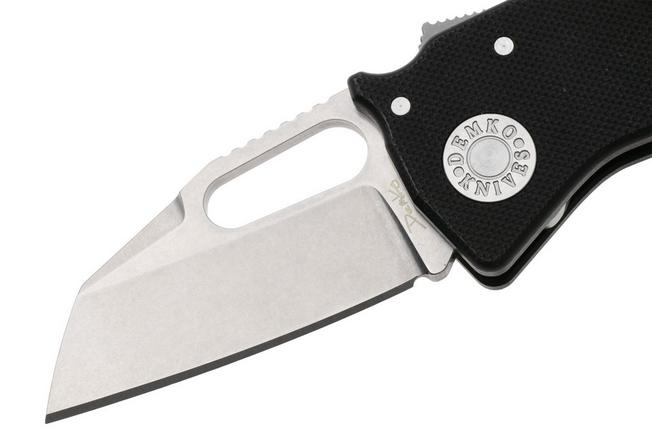 Afbeelding voor Demko Nano-Shark NANO-20CV-BK-G10, Stealth DLC CPM 20CV Clip Point, Black G10, zakmes