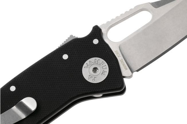 Afbeelding voor Demko Nano-Shark NANO-20CV-BK-G10, Stealth DLC CPM 20CV Clip Point, Black G10, zakmes