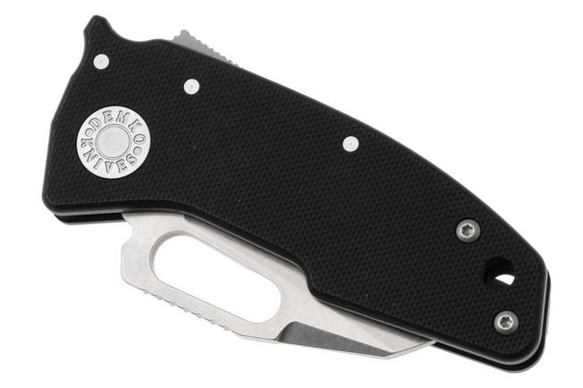 Afbeelding voor Demko Nano-Shark NANO-20CV-BK-G10, Stealth DLC CPM 20CV Clip Point, Black G10, zakmes