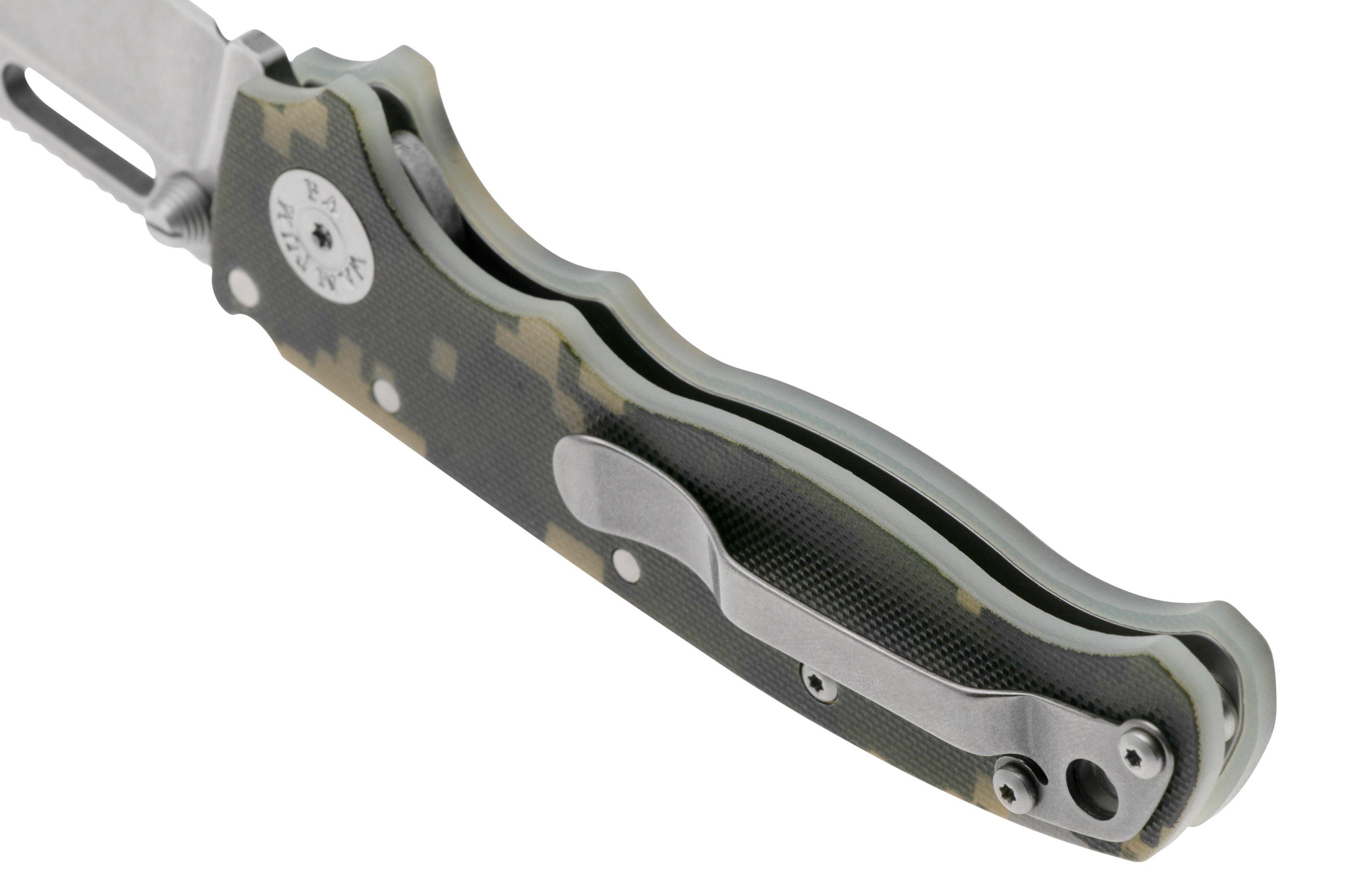 Demko AD 20.5 Coltello A Serramanico Shark-Lock – Lama In S35VN, Manico In G10 Jade, Taglio Precisione - 2