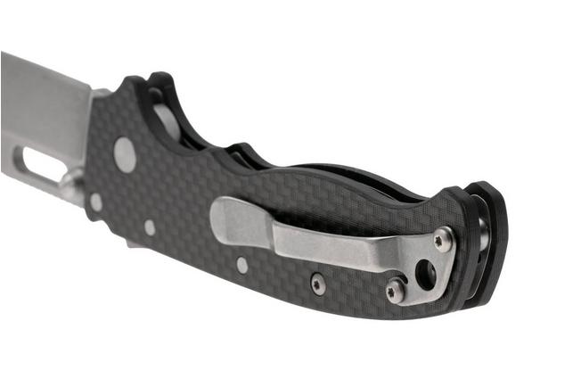 Image for Demko AD20.5 Shark-Lock, Stonewashed D2 Clip Point, 205-D2-CFCP, Carbon Fiber pocket knife