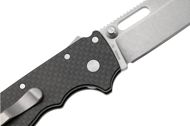 Image for Demko AD20.5 Shark-Lock, Stonewashed D2 Shark Foot, 205-D2-CFSF, Carbon Fiber pocket knife
