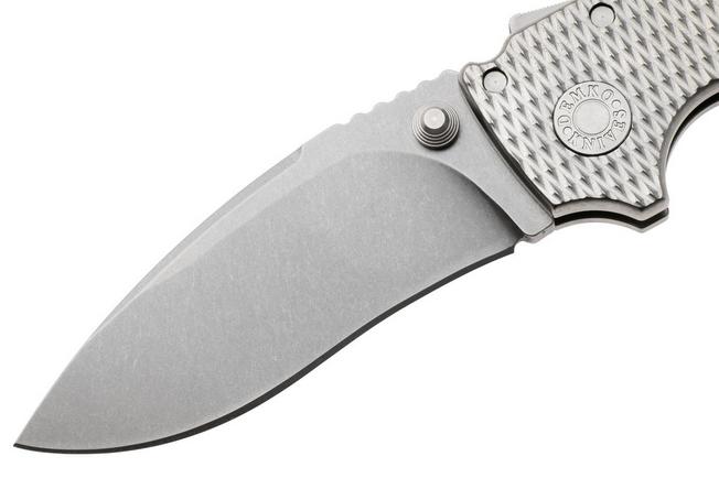 Bild für Demko Knives AD20 Kopis V2 AD20-KOP-3V-TTK1 Shark-Lock, Stonewashed CPM 3V, Textured Titanium, Taschenmesser