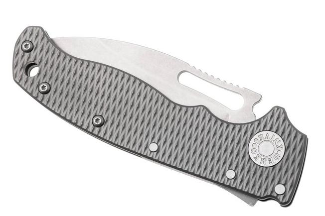 Imagen para Demko AD20.5 Slicer Shark AD205-3V-MLD-TI-SS, Stonewashed CPM-3V, Gray Milled Titanium, navaja