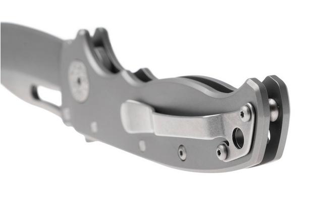 Image pour Demko AD20.5 Slicer Shark AD205-3V-SMTH-TI-SS, Stonewashed CPM-3V, Gray Smooth Titanium, couteau de poche