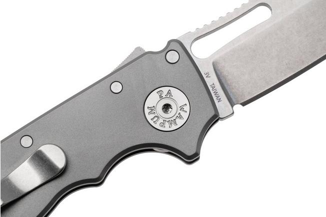 Image pour Demko AD20.5 Slicer Shark AD205-3V-SMTH-TI-SS, Stonewashed CPM-3V, Gray Smooth Titanium, couteau de poche