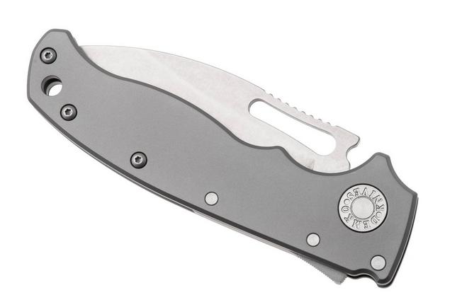 Image pour Demko AD20.5 Slicer Shark AD205-3V-SMTH-TI-SS, Stonewashed CPM-3V, Gray Smooth Titanium, couteau de poche