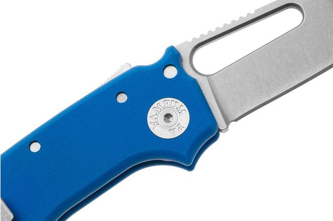 Image for Demko Knives MG AD22 Shark-Foot AD22-MC-BLUE-G10-SF Stonewashed MagnaCut, Blue G10, pocket knife