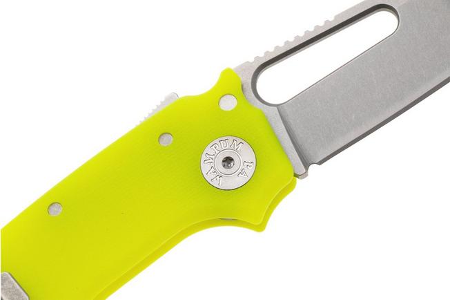 Image for Demko Knives MG AD22 Shark-Foot AD22-MC-D-G10-SF Stonewashed MagnaCut, Dayglow G10, pocket knife