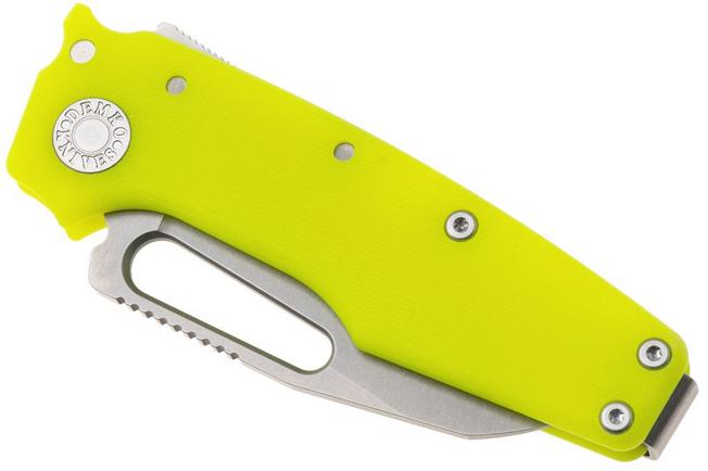 Image for Demko Knives MG AD22 Shark-Foot AD22-MC-D-G10-SF Stonewashed MagnaCut, Dayglow G10, pocket knife