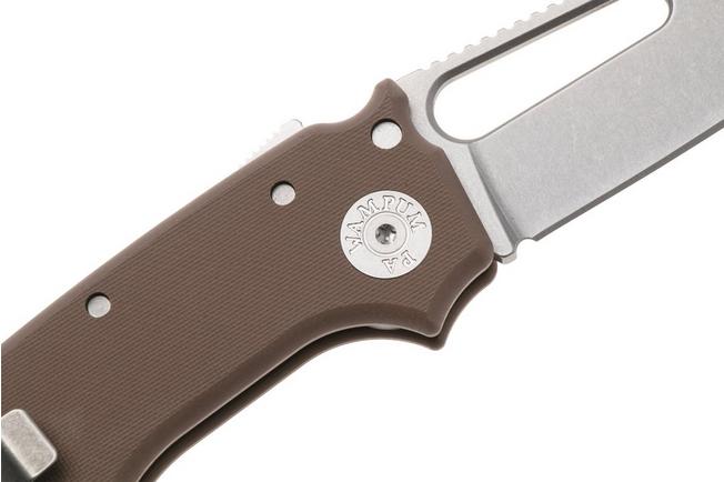 Image for Demko Knives MG AD22 Shark-Foot AD22-MC-E-G10-SF Stonewashed MagnaCut, Earth G10, pocket knife