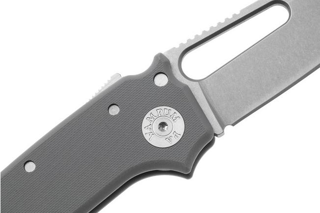 Image for Demko Knives MG AD22 Shark-Foot AD22-MC-GRAY-G10-SF Stonewashed MagnaCut, Gray G10, pocket knife